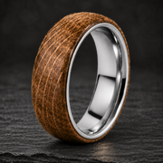 Whiskey Barrel Platinum Ring