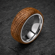 Whiskey Barrel Platinum Ring