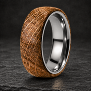 Whiskey Barrel Titanium Ring