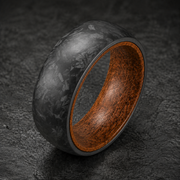 Forged Carbon Whiskey Barrel Ring