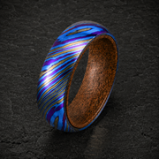 Timascus Whiskey Barrel Ring