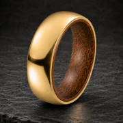 Yellow Gold Whiskey Barrel Ring