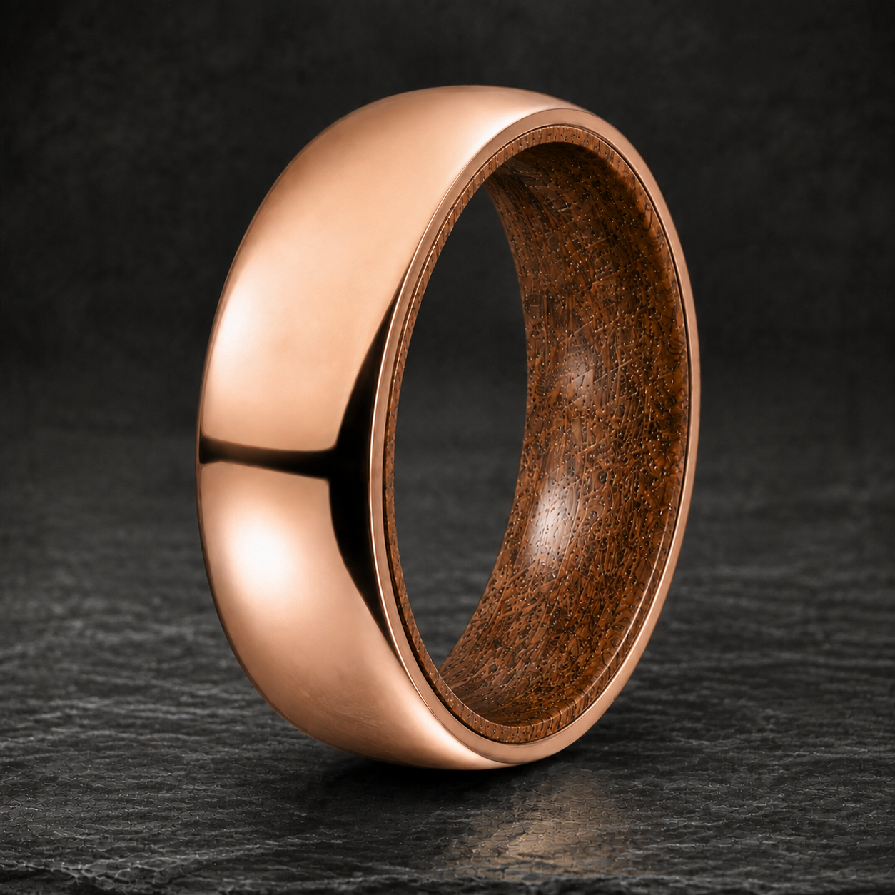 Rose Gold Whiskey Barrel Ring