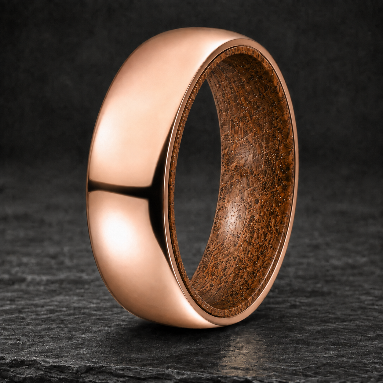 Rose Gold Whiskey Barrel Ring