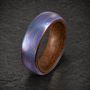 Timascus Whiskey Barrel Ring
