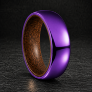 Purple Titanium Whiskey Barrel Ring