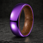 Purple Titanium Whiskey Barrel Ring