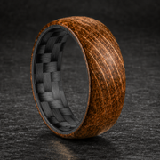 Whiskey Barrel Twill Carbon Fiber Ring