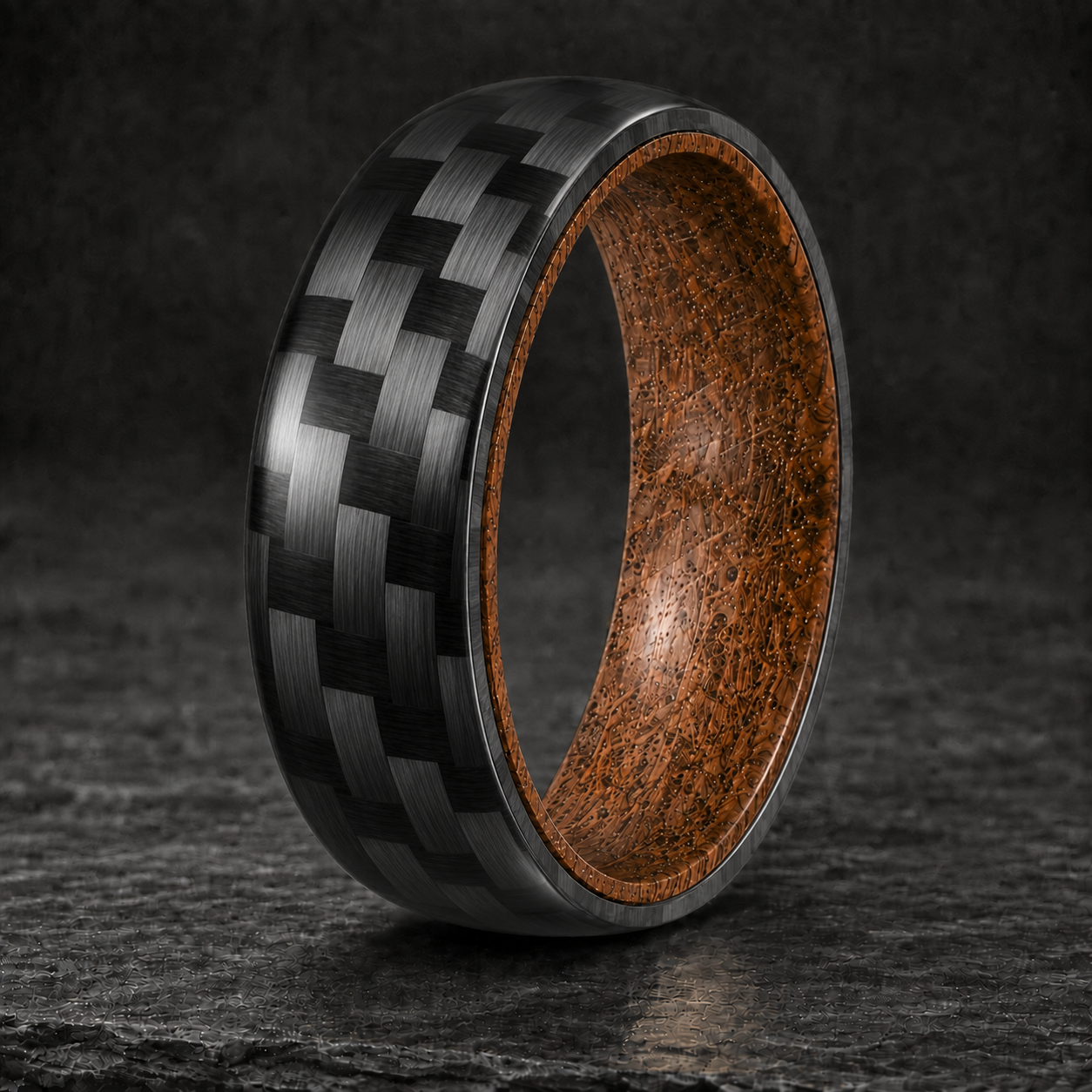 Twill Carbon Fiber Whiskey Barrel Ring
